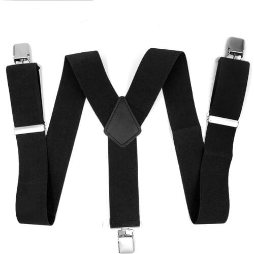 Mans Suspenders Unisex Fashion Braces Plain color Adjustable Suspenders Strong 3Clasp Casual Suspenders 5*120cm