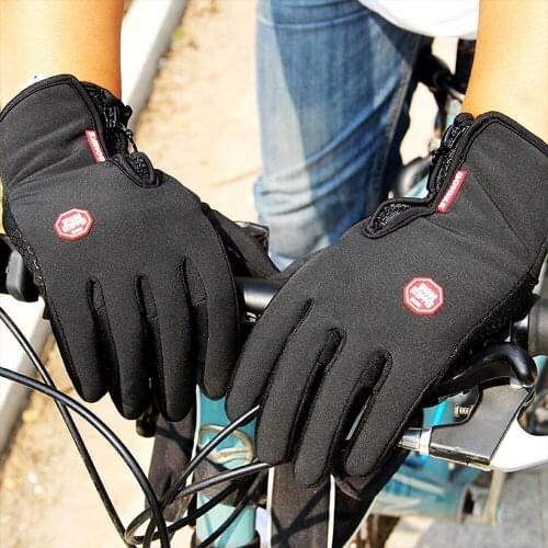 TouchScreen Winter Mens Bicycle Cycling Fishing Gloves Anti-Slip Outdoor Thermal Warm Glove Ski Camping Motorcycle Sport Gloves