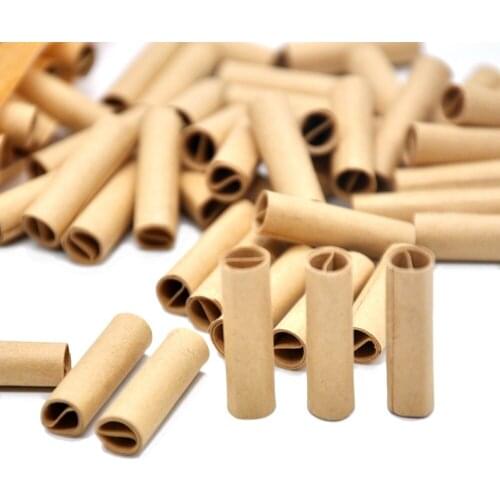 7mm/6mm 120pcs Rolling Tips Natural Color Filters Bag Pack