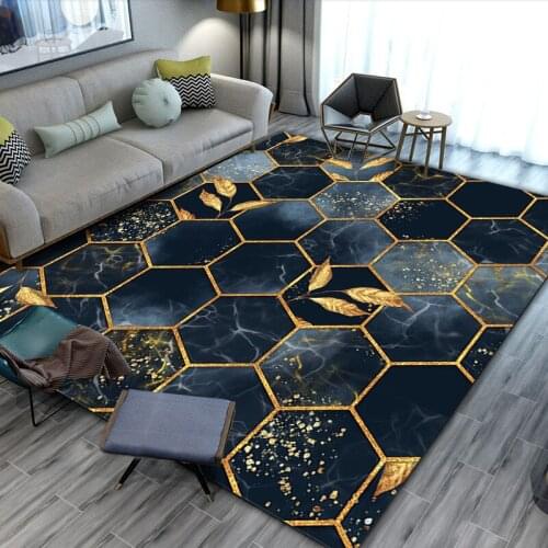 Nordic 3D Stereo Printing Corridor Area Rugs Kitchen Bathroom Anti-skid Floor Mat Home Decorative Large Carpets for Living Room