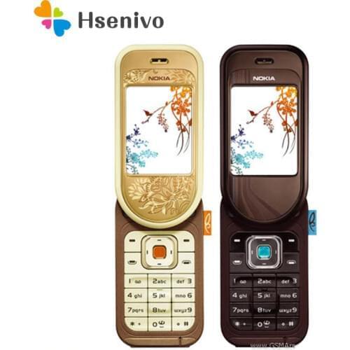 7373 Original Unlocked Nokia 7373 mobile phone Bluetooth Camera Vedio FM Classic Cheap Cell phone refurbished 1 year warranty