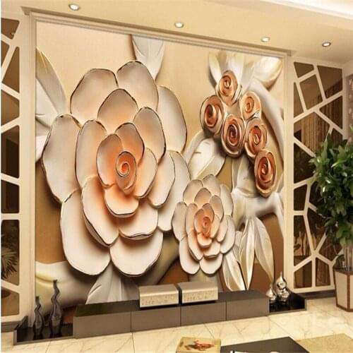 Beibehang Wallpaper 3 d images, 3 d stereo house to decorate the living room TV scenery 3 d photo wall painting papel de parede