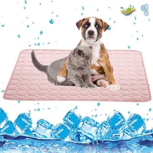 Dog Cooling Mat Large Cooling Pad Machine Washable Summer Cooling Mat for Dogs Cats Kennel Pad Breathable Pet