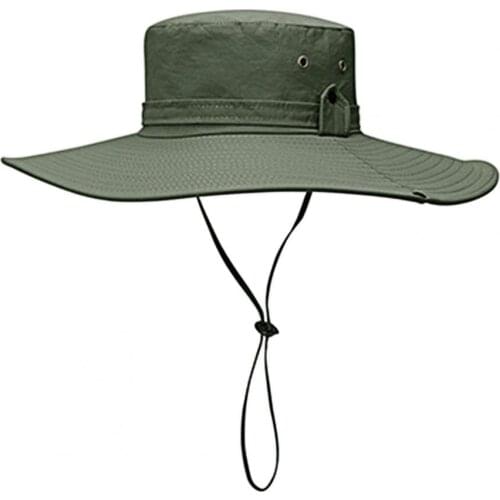 Bucket Hat Wide Brim UV Protection Men Breathable Mesh Anti Scratch Cap for Fishing Sun Hats Apparel Accessories