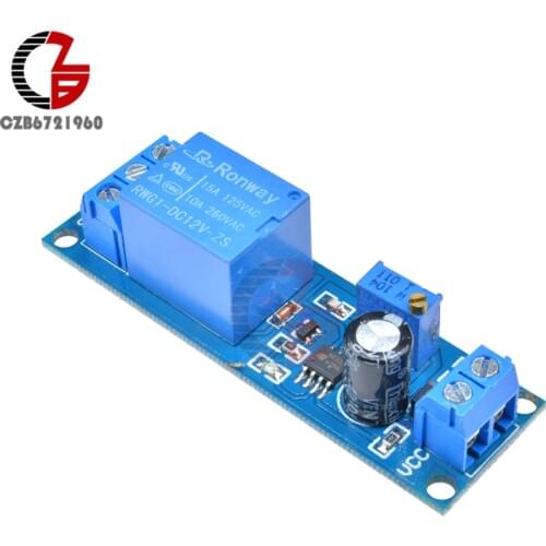 2200W NE555 Time Delay Relay Shield DC 12V Adjustable Time Relay Timing Delay Timer Control Switch Duty Cycle Pulse Generation