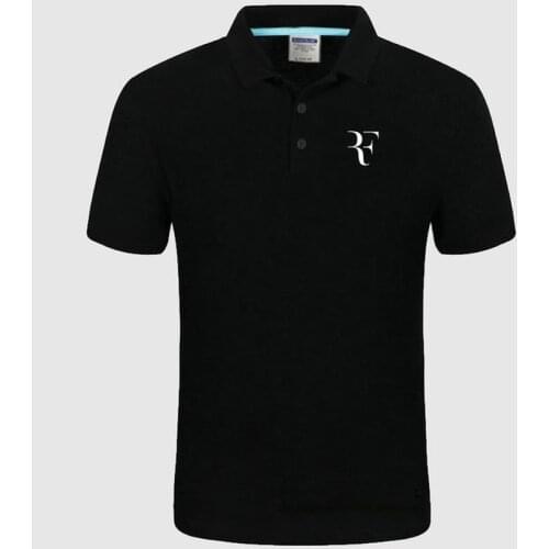 2021New Polo Shirt RF roger federer logo Cotton Polo shirt Short Sleeve High Quantity polo shirts