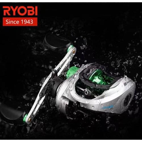 RYOBI 4+1BB 6.3:1 Baitcasting Right Handle Max Drag 5KG Fishing Reel Bait Casting Saltwater Goshawk Drop Wheel Tackle