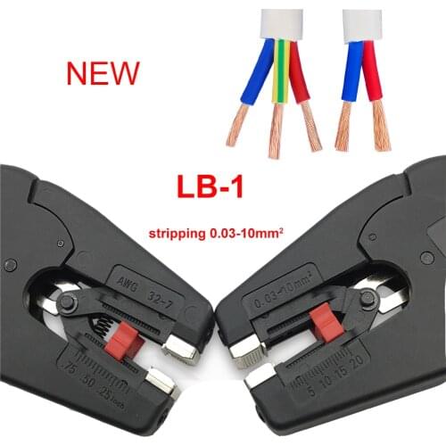 Self-Adjusting insulation Wire Stripper range 0.03-10mm2 With High Quality wire stripping Cutter Range Flat Nose