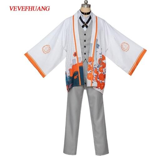 VEVEFHUANG Kосплей Anime Game Bungo Stray Dogs Dazai Osamu Cosplay Costume Carnival Halloween Party Nakahara Chuuya Cape Fashion