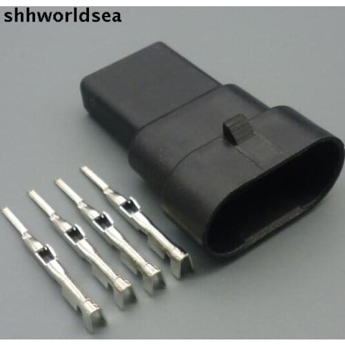 Worldgolden 5/30/100sets 1.5mm 4p 4way kit auto wire male connector car intake Pressure Sensor