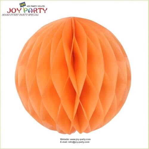 10 pieces per lot Peach color Tissue Paper honeycomb ball Party Decor Favor Hanging Decor
