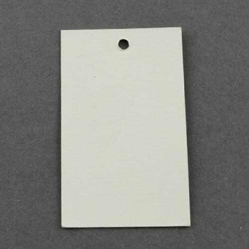 1000pcs 50x30mm(1.96" Length/1.18" Width) White Rectangle Paper Head Label Festival Note DIY Blank Price Tag Gift Birthday Cards