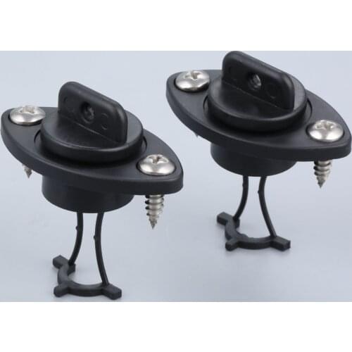 2 Pcs Black Kayak Drain Plugs Bung With 4 Pcs Screws For Dinghy Kayak Canoes Boats Stop Water Infiltration Drain Water Out