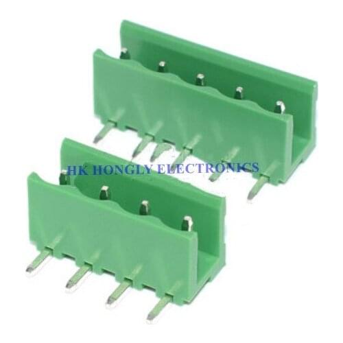 20 SET HT508K-5.08 HT508K HT508R 5.08mm 2P 3P 4P 5P.. 10P Bend Pin Wafer + Plug Connector