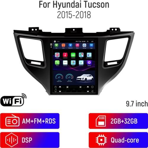 Android 10.0 Car GPS Multimedia Radio Player For HYUNDAI Tucson 2015-2018 Tesla Vertical ScreenCar Navigation 4G WIFI