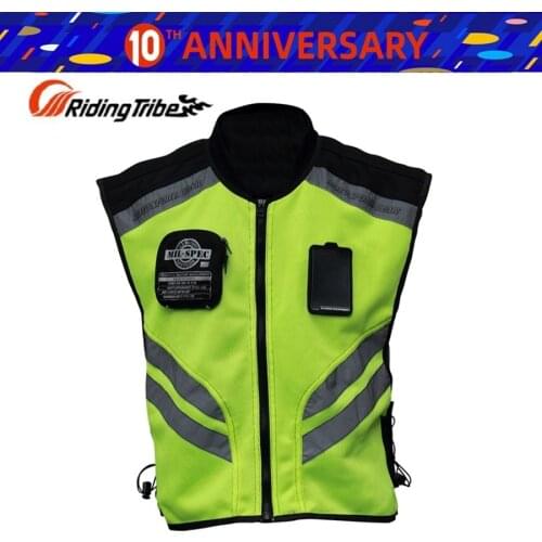 Free shipping 1pcs Mens Reflective Safety Motorcycle Reflective Vest Motocross Racing sleeveless Jacket Coat Motorcycle Jersey