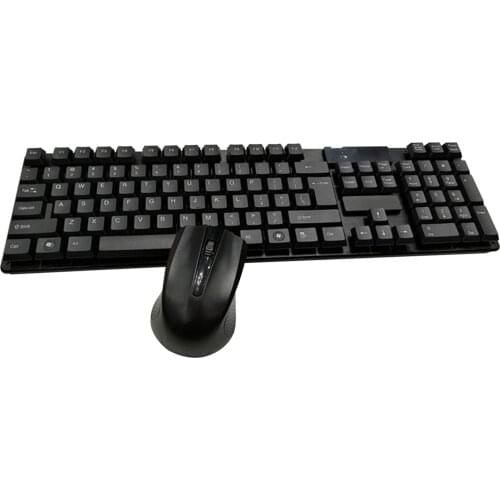 2.4Ghz Wireless Keyboard and Mouse Protable Office Membrane Keyboard Mouse Combo Set For Notebook Laptop Desktop PC Computer