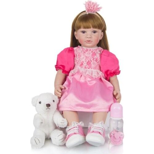 Boneca reborn silicone reborn baby dolls cloth and com corpo de silicone menina baby dolls 2020 new kids girls gift with plush t
