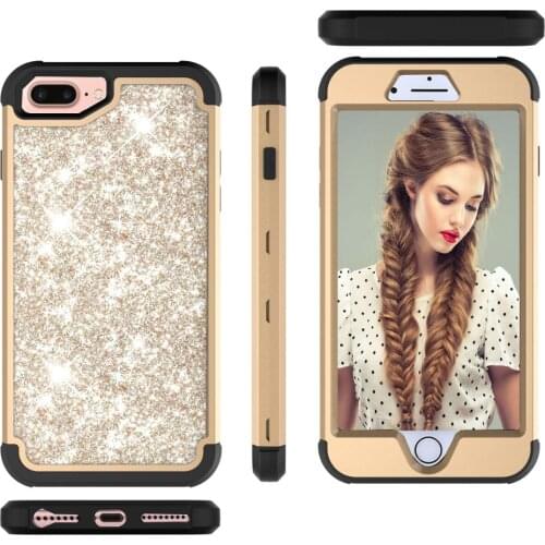 For iPhone X XR XS Max Cases Glitter Slim Bling Diamond Case For iPhone 6 7 8 Plus Luxury Hard Back Phone Cases