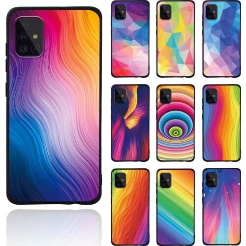Smart Phone Case for Samsung Galaxy A10/A20E/A30S/A40/A50/A50S/A70/A70S/A51/A71 Watercolor Pattern Silicone Soft Shell Case