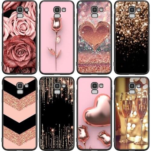 Love Rose Gold Style For Samsung Galaxy J8 J7 Duo J6 J5 Prime J4 Plus J3 J2 Core 2018 2017 2016 Phone Case Cover
