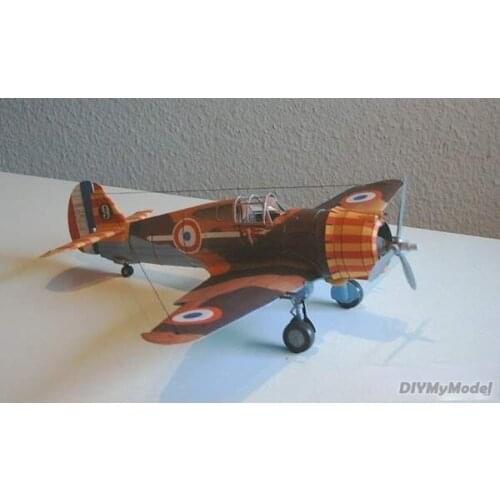 DIYMyModeI Us P-36 hawk fighter DIY Handcraft Paper Model KIT Handmade Toy Puzzles Gift Movie props