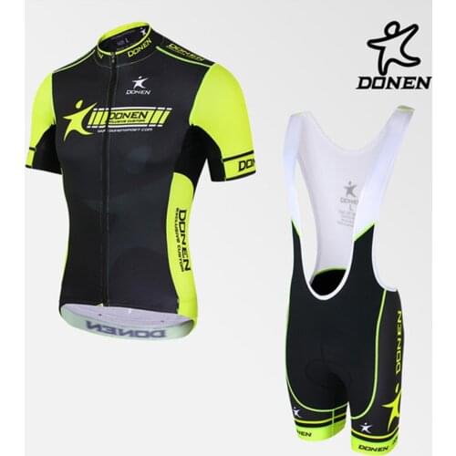 DONEN quick dry pro cycling wear mens bicycle Maillot Culotte exclusive custom cycling jersey bike shorts set Ropa Ciclismo