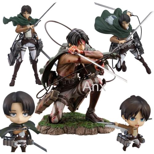 18cm Attack on Titan Figure Rival Ackerman Action Figure Package Ver. Levi PVC Action Figure Rivaille Collection Model Toys