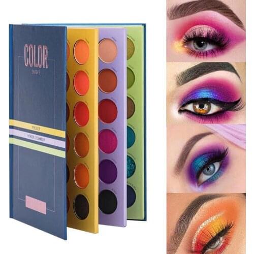 Hot Makeup 72 Colors Three-layer Book Style Make Up Cosmetic Highlight Eyeshadow Palette Matte Pearlescent Eye Shadow