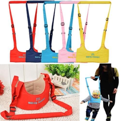 Hot Solid Cotton Convenient Handheld Baby Walker Helper Kid Safe Walking Harness Protective Belt Assistant