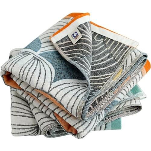 Cotton Blades Gauze Bathroom Shower Towel Four Layers Household Water-Absorbing Adults Beach Wrap Extra-large