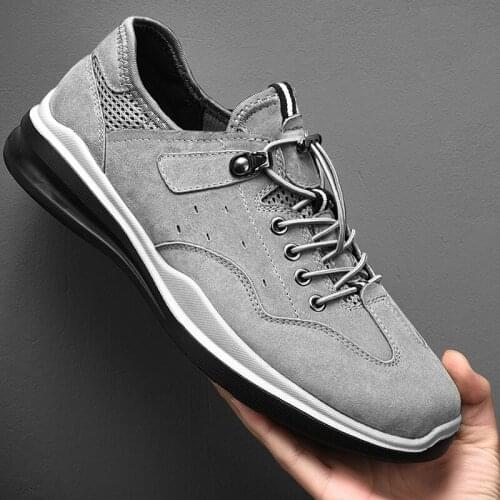 Classic Casual Leather Shoes Men Breathable Suede Leather Oxfords Men Shoes Hot Sale Moccasins Flats Shoe 2021 New
