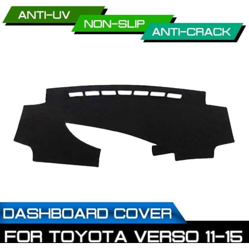 Car Dashboard Mat Anti-dirty Non-slip for Toyota Verso MPV 2011 2012 2013 2014 2015 Dash Cover Mat UV Protection Shade