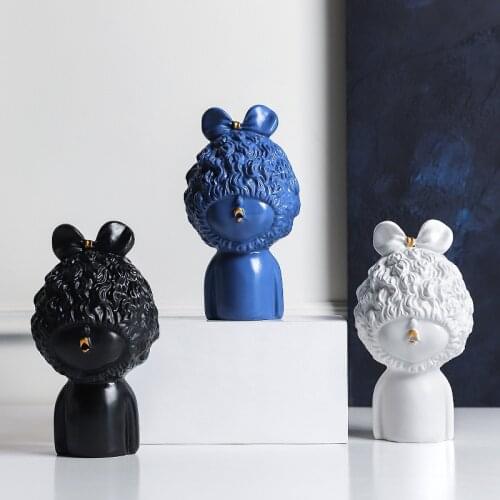Creative Figure Figurines Resin Butterfly Boy Sculpture Home Table Crafts Modern Nordic Abstract Ornaments Room Decoration