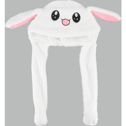 Cartoon Moving Rabbit/Pig/Chicken Hat Ear Move Hat Funny Plush Toy Cute Pet Rabbit Ears Will Move The Headband New Year Gift