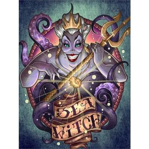 New Arrivals 5D DIY Full Round/Square Diamond Painting Sea Witch 3D Embroidery Cross Stitch Rhinestone Mosaic Home Decor YC1045