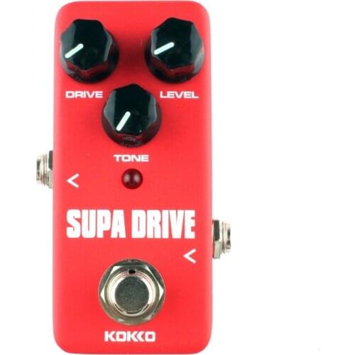 KOKKO Portable Supa Drive Guitar Effect Pedal Mini Overdrive Booster Overload True Bypass Guitar Parts & Accessories