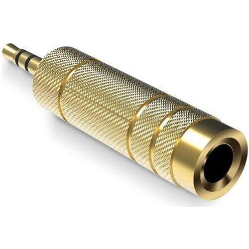 Headset 3.5 to 6.5 Converter 3.5mm Male to 6.5mm Female Jack Plug Microphone MIC Audio Adapter for PC Phone Stereo