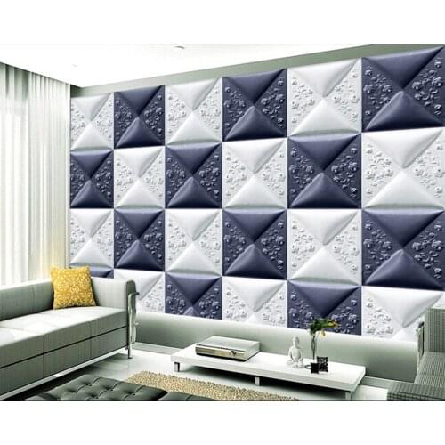 Custom 3 d wallpaper,rose panels soft package murals for the sitting room the bedroom TV setting wall waterproof papel de parede