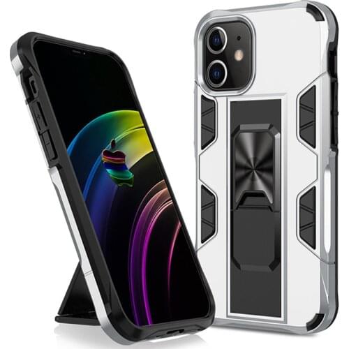 Military Hidden Kickstand Shockproof Back Case iPhone 12 Pro MAX XR X 8 7 6S Plus 11Pro SE 2020 Rugged Magnetic Ring Armor Cover