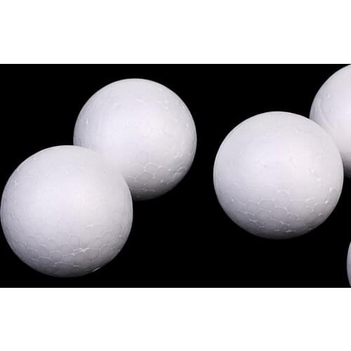 10Pcs WHITE 5cm MODELLING CRAFT STYROFOAM FOAM BALL SPHERES XMAS DECOR DIY