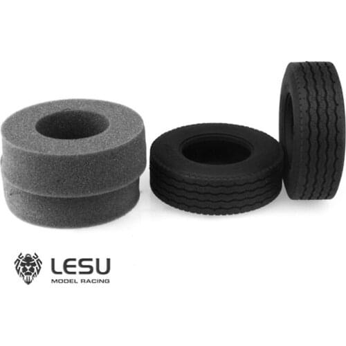 LESU 1Pair Model Part Rubber Tires D 1/14 RC Tmy Tractor Truck TH02598-SMT3
