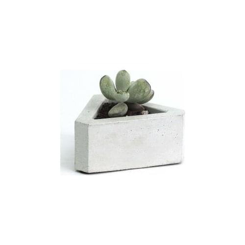 Concrete cement silicone molds flower multi - meat 3d potting succulents plants cement planter mold deck decorate planter mold