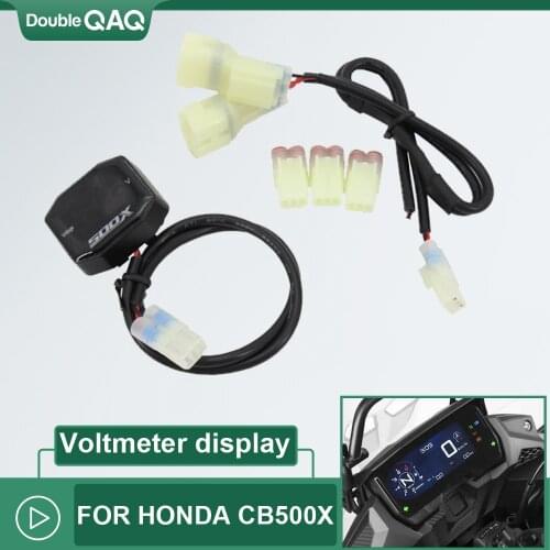 Tester Led Display Motorcycle Accessories 2019 FOR HONDA CB500X Digital Panel Voltmeter Voltage Meter CB 500 X CB500 X