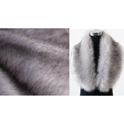 High-grade dye tip faux fur fabric,imitation fox fur,felt cloth,scarves jacket material,fabric for patchwork,180cm*45cm/pcs