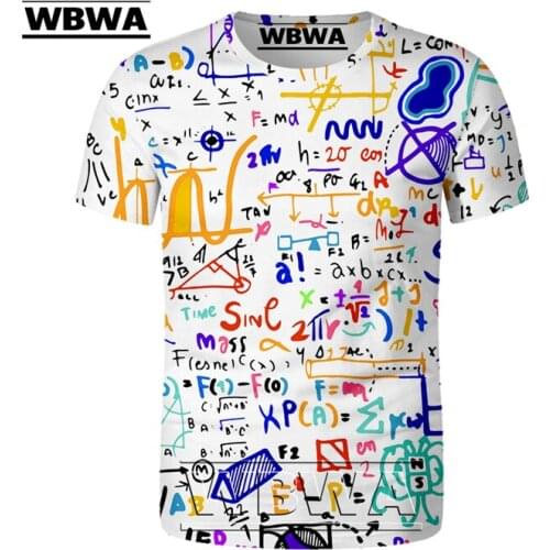 Funny 3d T shirt Mathematical formula Summer tshirt Streetwear 3D Tee Shirt men oversized Soft T-shirt Math enthusiast clothes