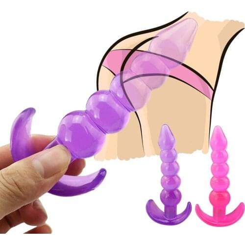 Women Butt Plug Prostate Massager Sex Machine G-spot Silicone Anal Beads Adult Sex Toys For Famlae/Male