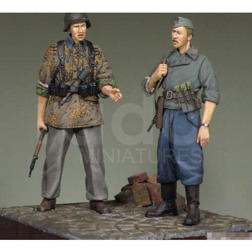 1/35 Polish Home Army, Assault Squad, 1944, Resin Model Soldier GK, Warsaw Uprising, Unassembled and unpainted kit