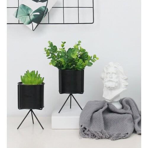 1PC Iron Plant Flower Stand Plant Shelf Standing Flower Shelf Racks Plant Rack Decoration Flower Rack Balcony Outdoor JL 267