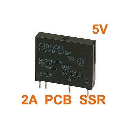 10 pcs G3MB-202P DC-AC PCB SSR In 5VDC,Out 240V AC 2A Solid State Relay